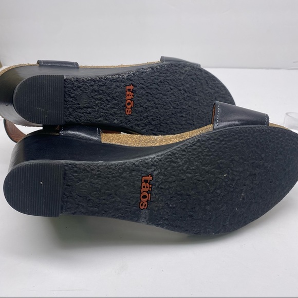 Tao's Carousel 2 Black Wedge Heel Sandal - Picture 6 of 6